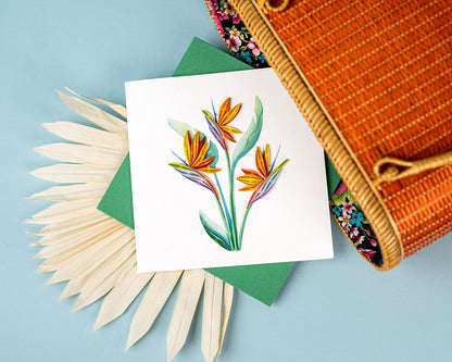 Bird of Paradise Quilling Card