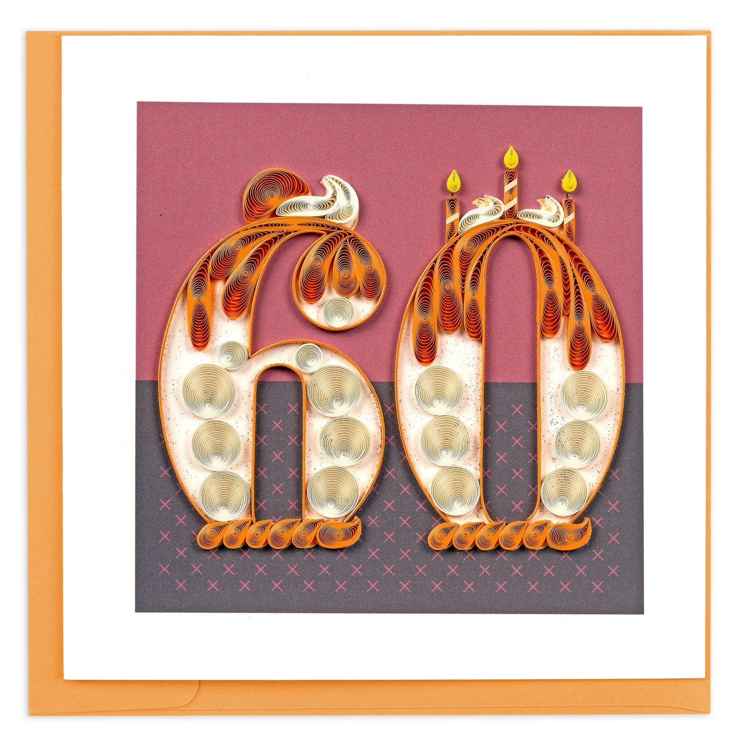 Birthday Milestone 60 Quilling Card