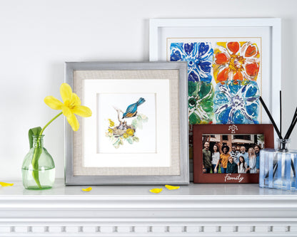Bluebird & Babies Quilling Card