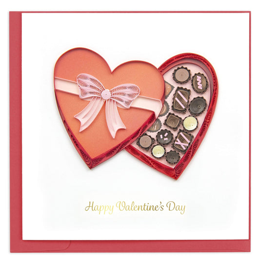 Box of Chocolates Valentine's Day Quilling Card