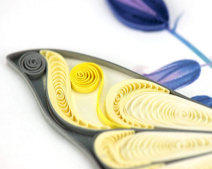 Butterfly & Bluebells Birthday Quilling Card