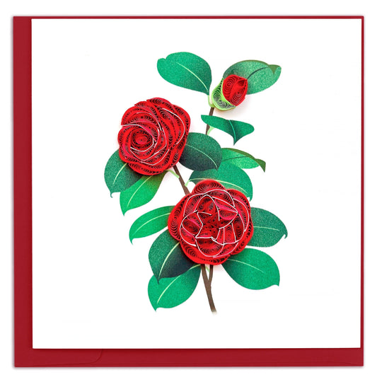 Camellia Quilling Card