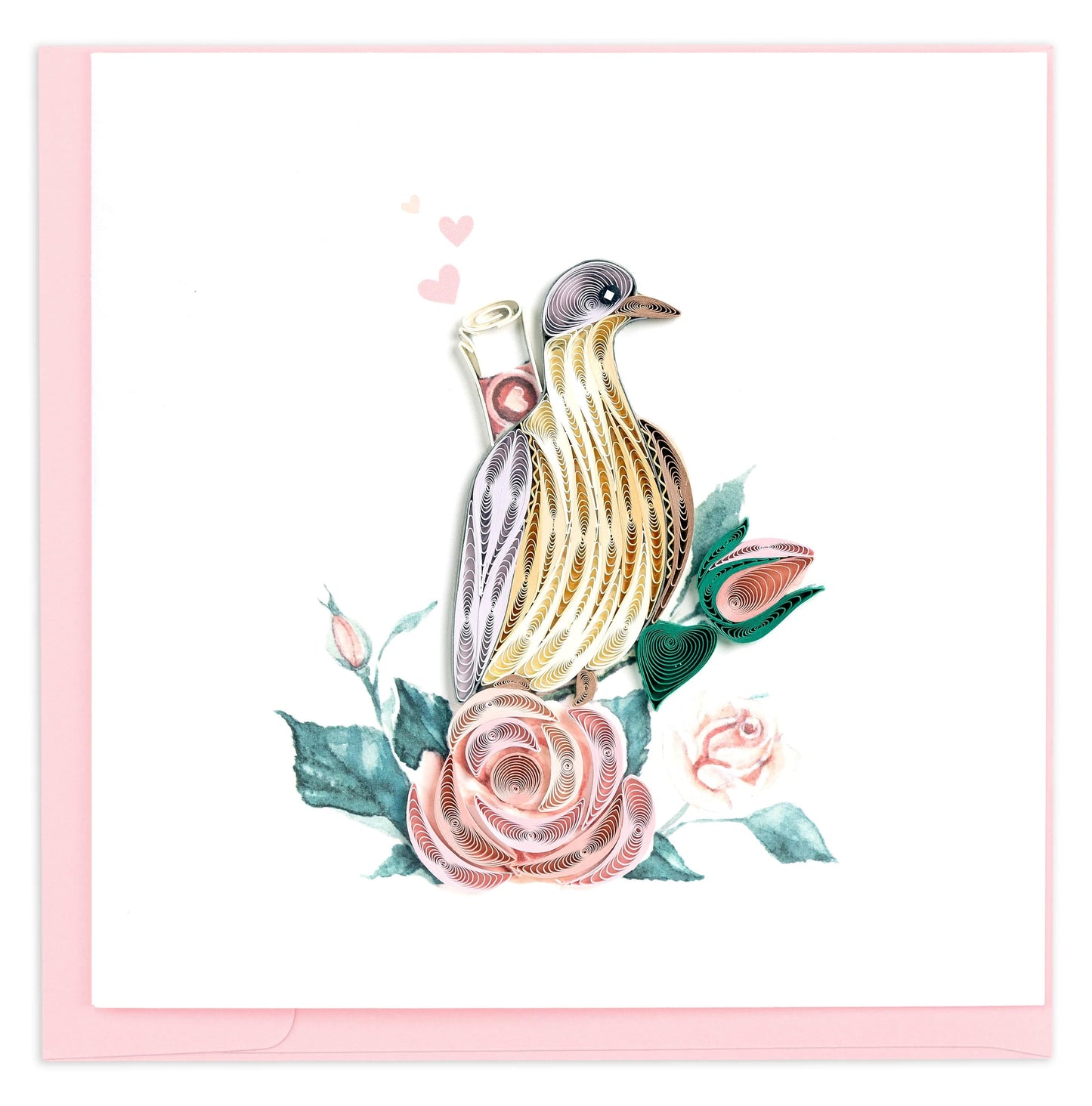 Carrier Pigeon Love Letter Quilling Card