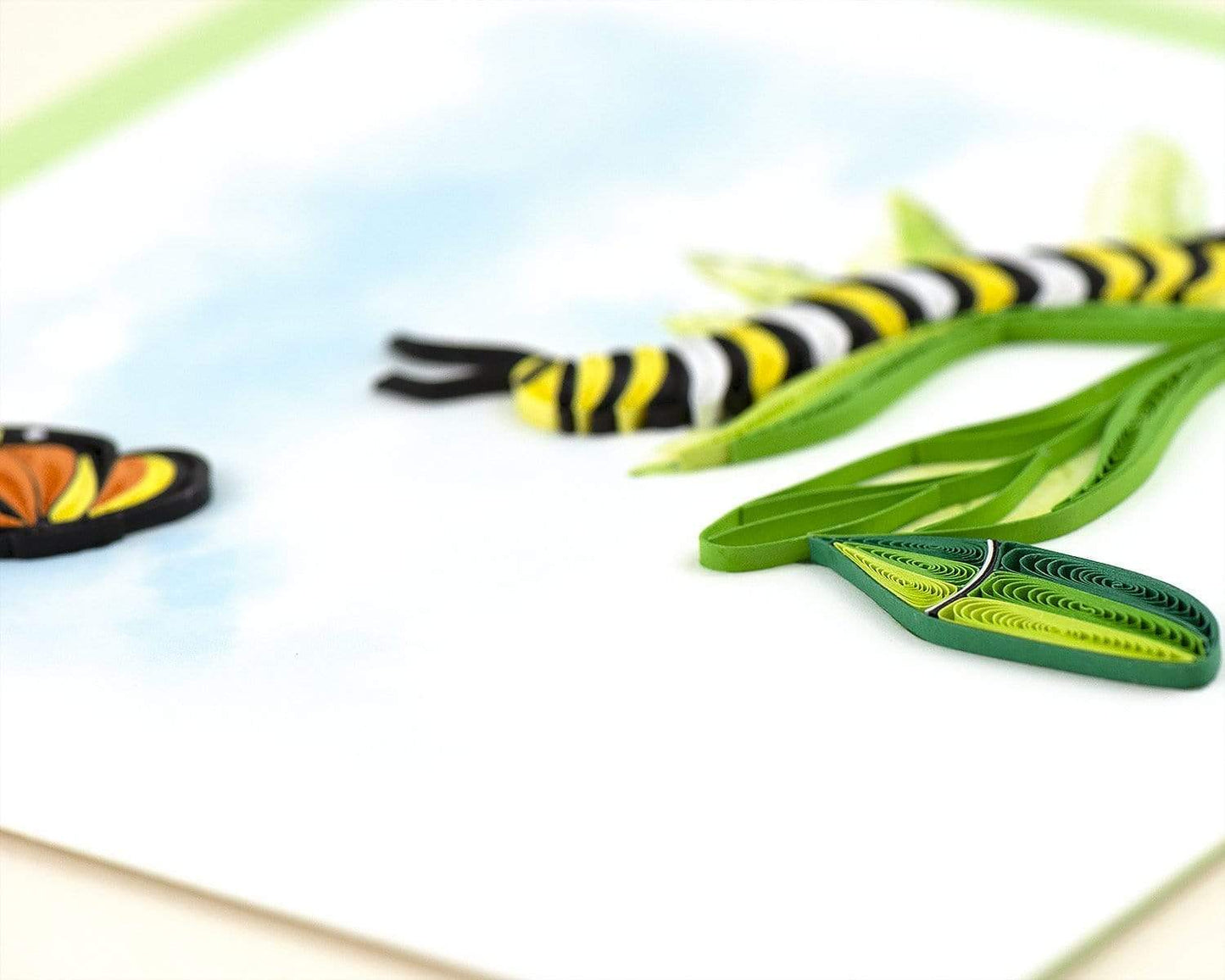 Caterpillar Quilling Card