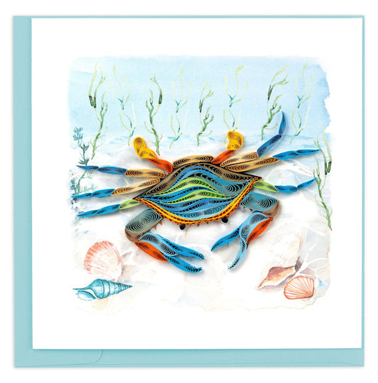 Chesapeake Blue Crab Quilling Card
