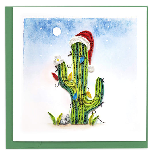 Christmas Cactus Quilling Card