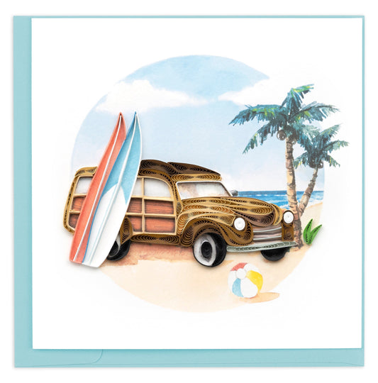 Classic Woodie Quilling Card