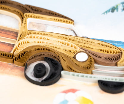 Classic Woodie Quilling Card