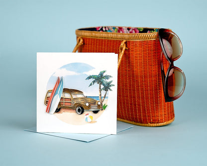 Classic Woodie Quilling Card