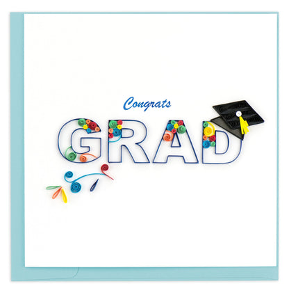 Congrats Grad Swirl Quilling Card