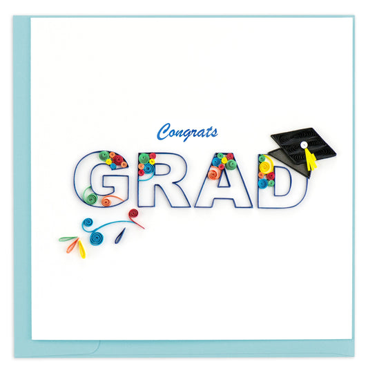 Congrats Grad Swirl Quilling Card