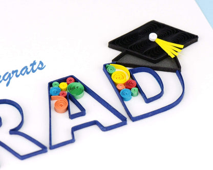 Congrats Grad Swirl Quilling Card