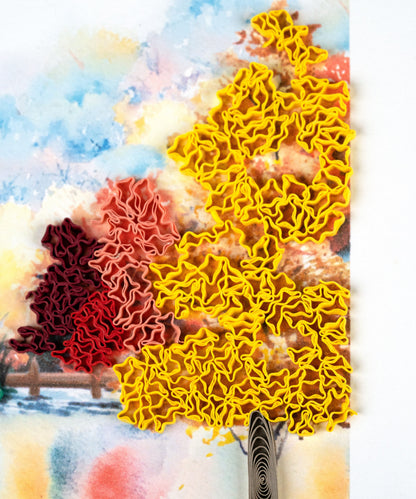 Quilled Cozy Autumn Cabin Greeting Card 6988901187663