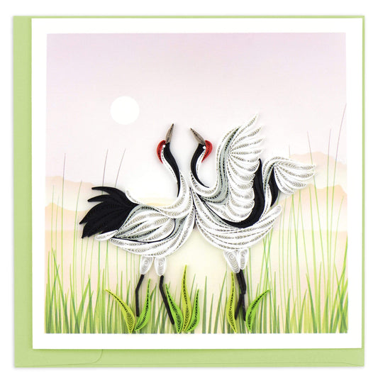 Cranes Quilling Card 