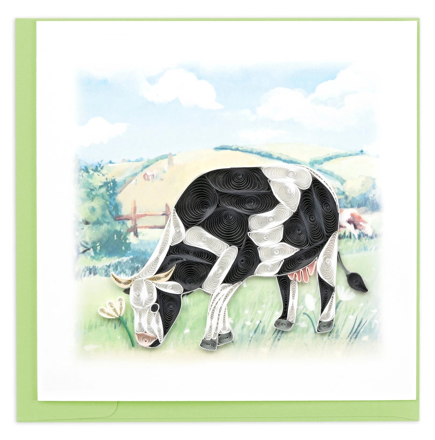 Dairy Cow Quilling Card