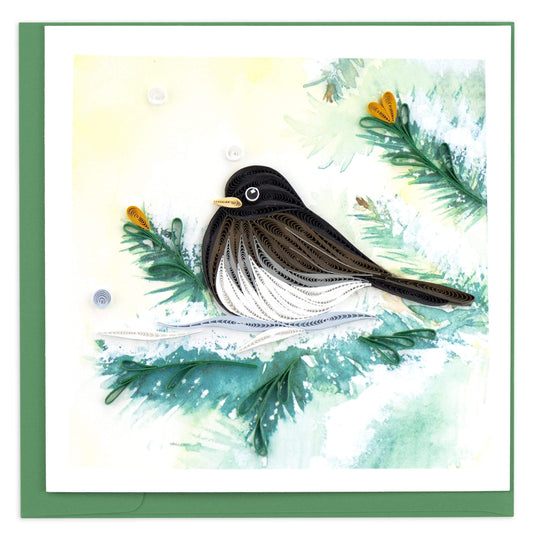 Dark-eyed Junco Quilling Card