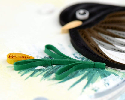 Dark-eyed Junco Quilling Card