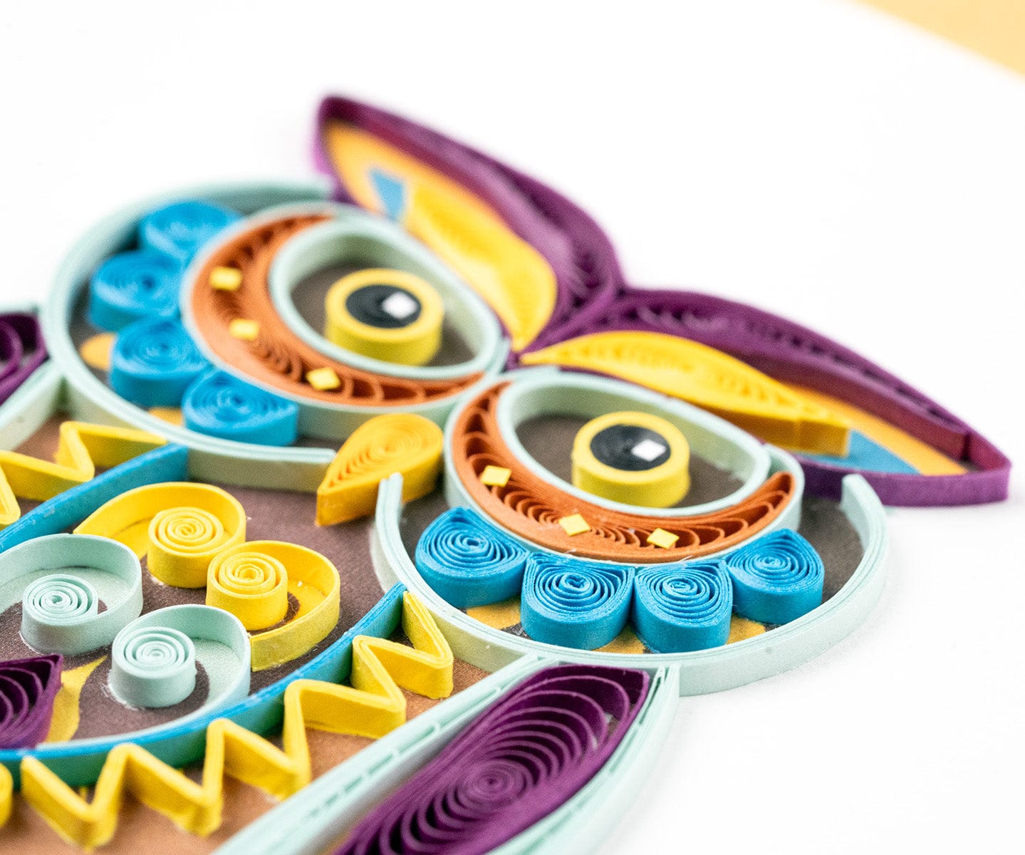 Decorative Owl Quilling Card 