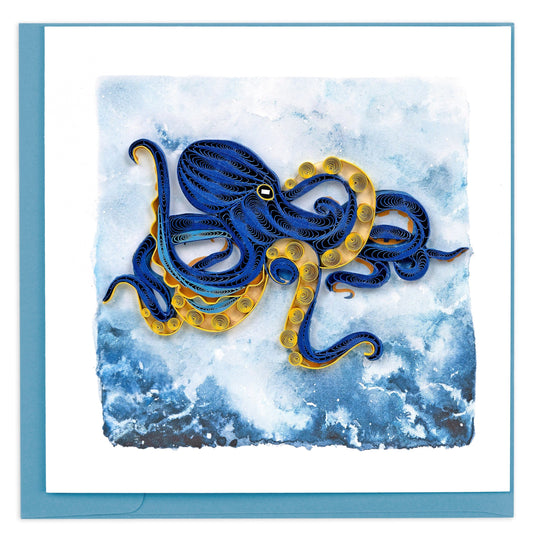 Deep Sea Octopus Quilling Card