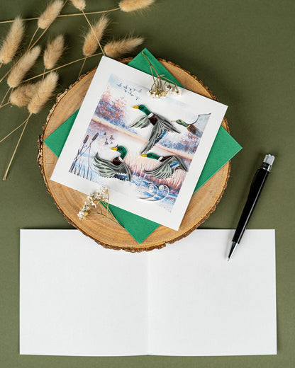 Duck Migration Quilling Card 