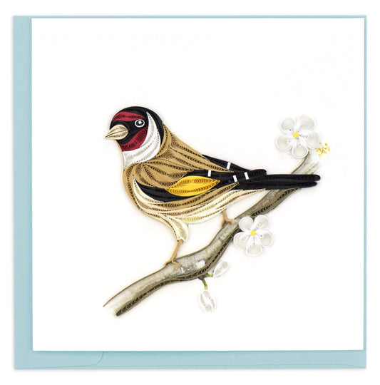 European Goldfinch Quilling Card 