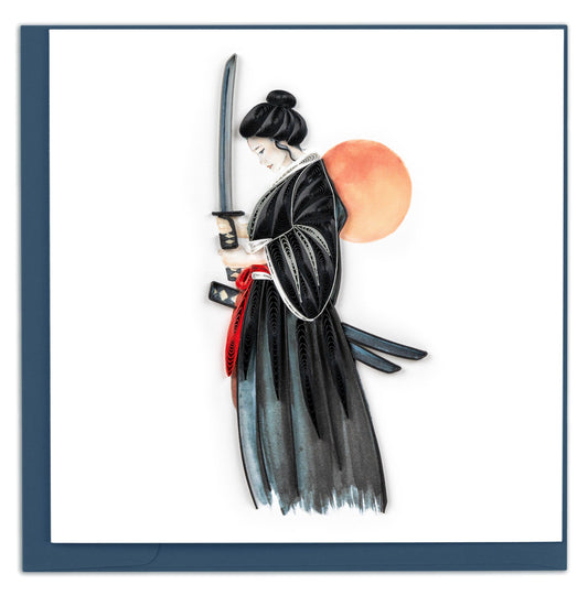 Female Samurai Quilling Card