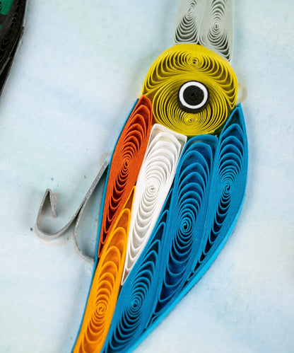Fishing Lures Quilling Card