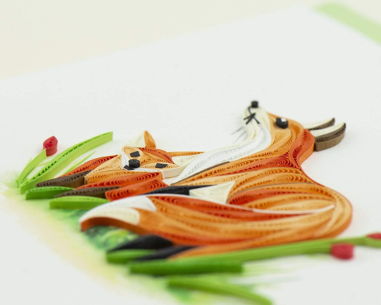 Fox & Cub Quilling Card