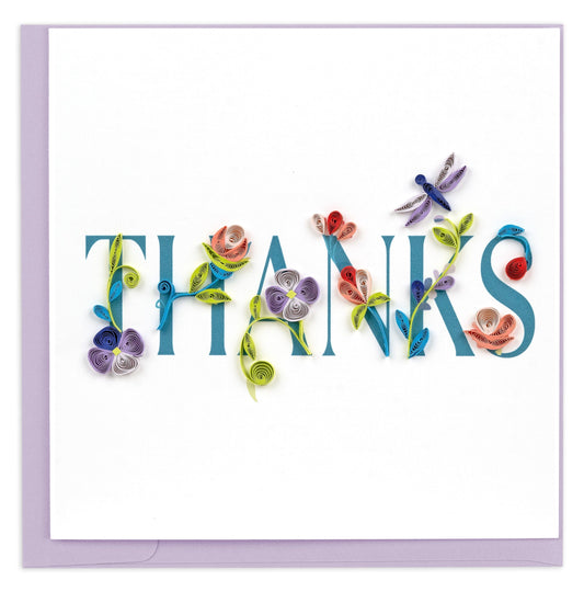 Garden THANKS Quilling Card