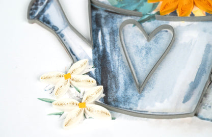 Garden Watering Can Quilling Card