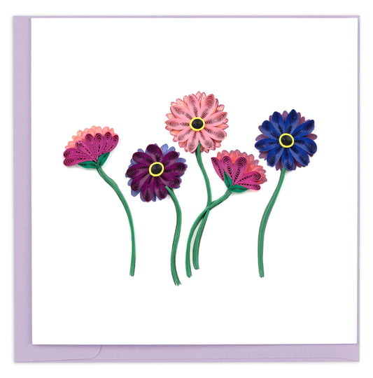 Gerbera Daisies Quilling Card