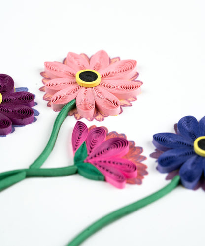 Gerbera Daisies Quilling Card