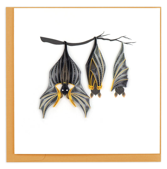 Halloween Bats Quilling Card