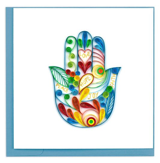 Hamsa Hand Quilling Card