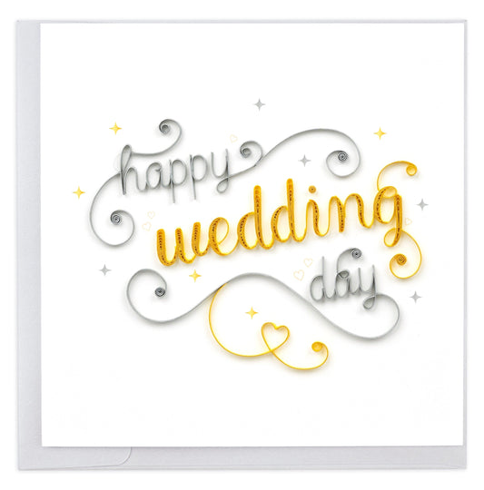 Quilled Happy Wedding Day Greeting Card 6792731656271