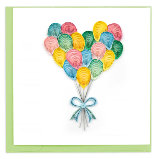 Heart Balloon Bunch Birthday Card