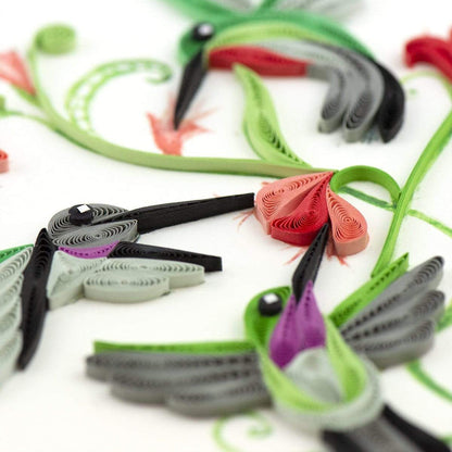 Hummingbird Trio Quilling Card