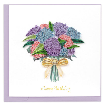Hydrangea Bouquet Birthday Card