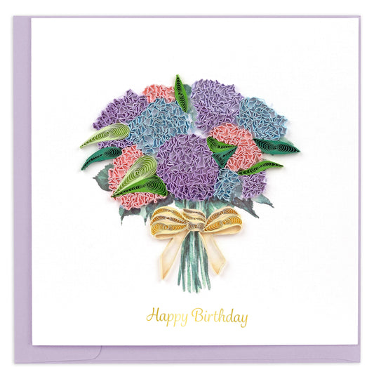 Hydrangea Bouquet Birthday Card