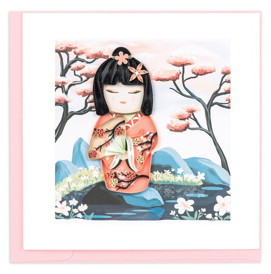Kawaii Dolls Quilling Card