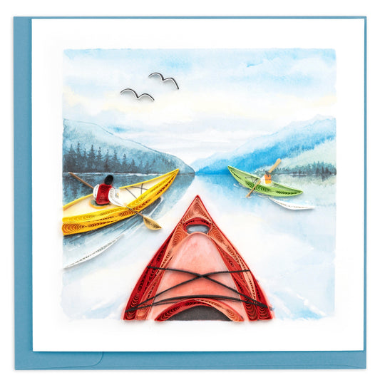 Kayaking Quilling Card