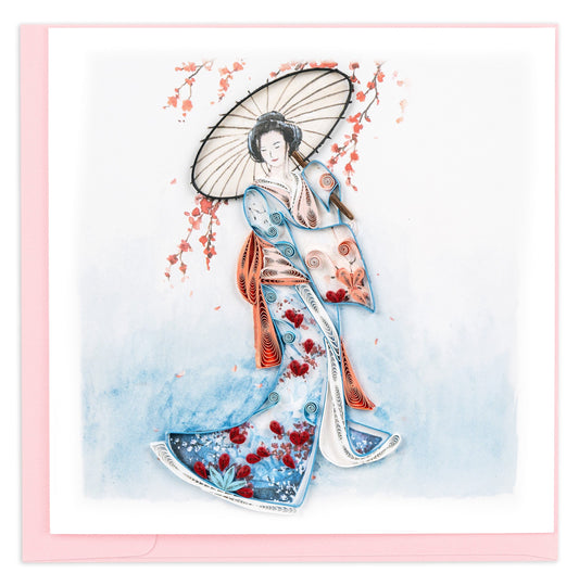 Kimono Quilling Card