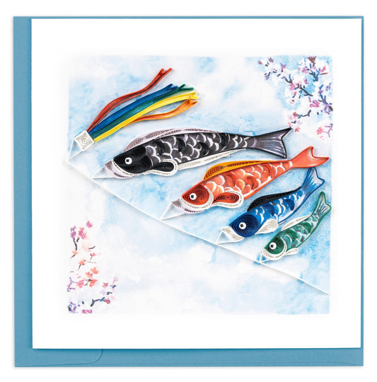 Koinobori Quilling Card