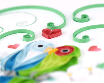 Love Birds Quilling Card