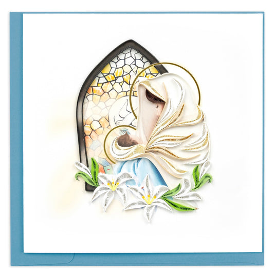 Mary & Baby Jesus Quilling Card