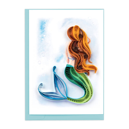 Mermaid Gift Enclosure Quilling Card