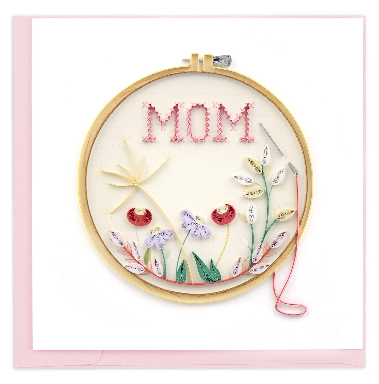 Mom Cross Stitch Quilling Card