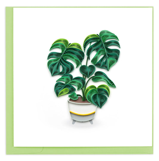 Monstera Quilling Card