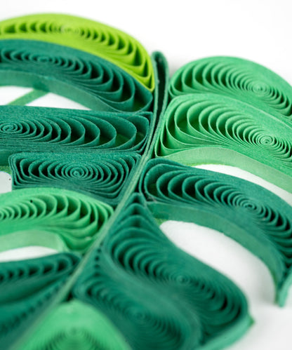 Monstera Quilling Card