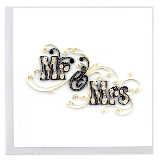 Quilled Mr. & Mrs. Wedding Card 1328325296207